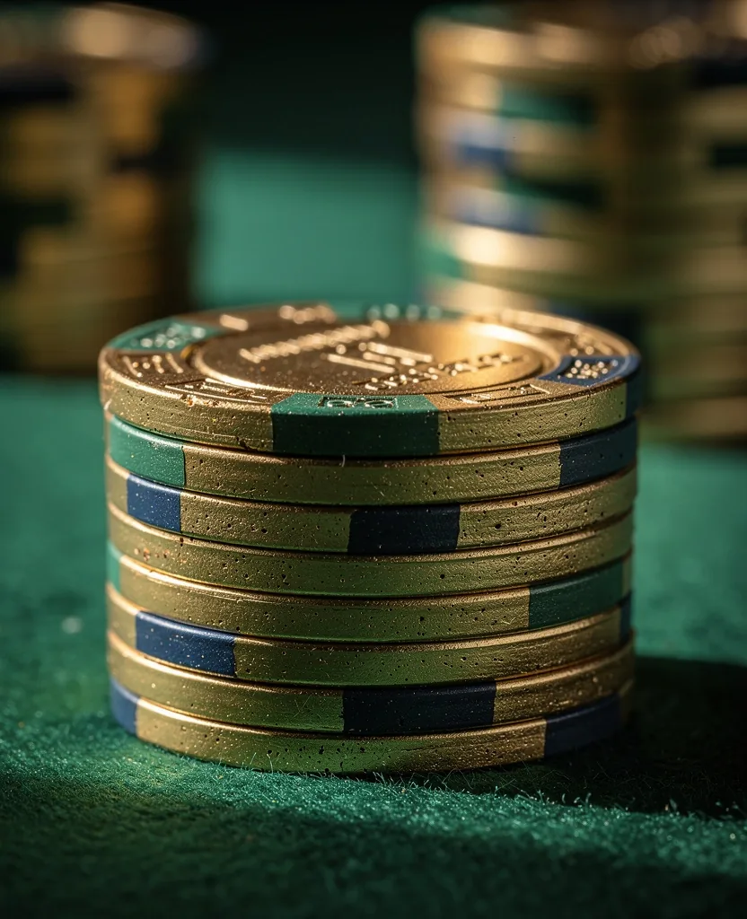 Detalle de fichas de casino