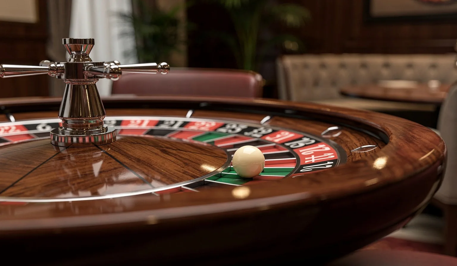 Detalle de ruleta de casino